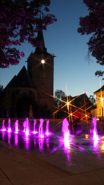 Brunnenmeisterei Weimar, Schreier, Sömmerda Marktbrunnen mit Power LED Ansteuerung