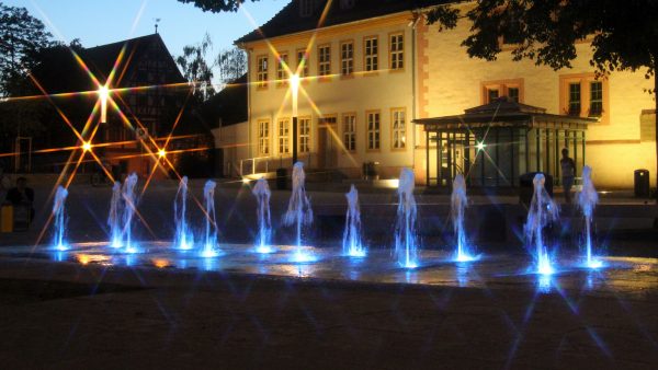 Brunnenmeisterei Weimar, Schreier, Sömmerda Marktbrunnen mit Power LED Ansteuerung