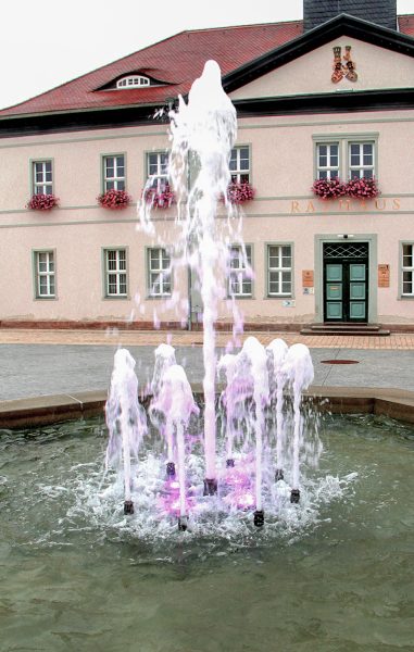 Bad Frankenhausen Marktbrunnen mit RGB-Power-Led`s