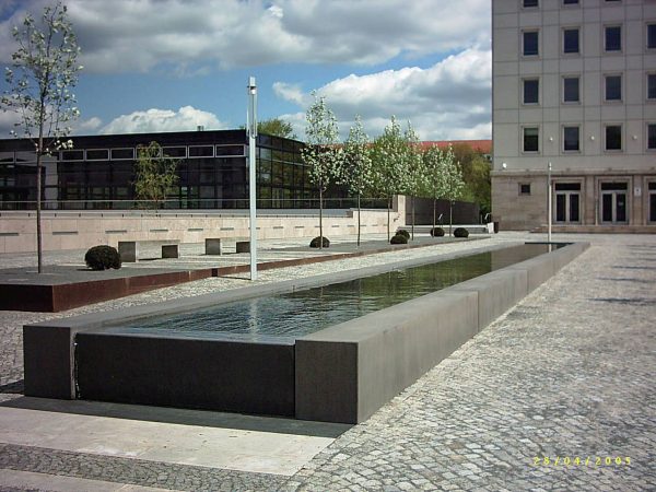 Erfurt Thüringer Landtag Wasserlauf