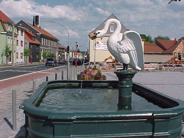 Langewiesen Markt Gussbrunnen, restauriert