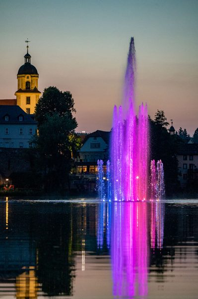 Bad Salzungen Burgsee Schwimmfontäne