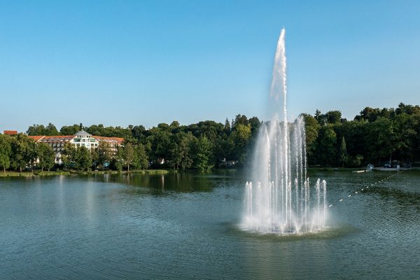 Bad Salzungen Burgsee Schwimmfontäne