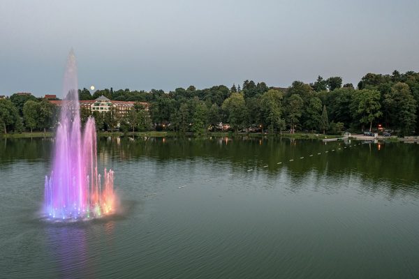 Bad Salzungen Burgsee Schwimmfontäne