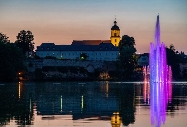 Bad Salzungen Burgsee Schwimmfontäne